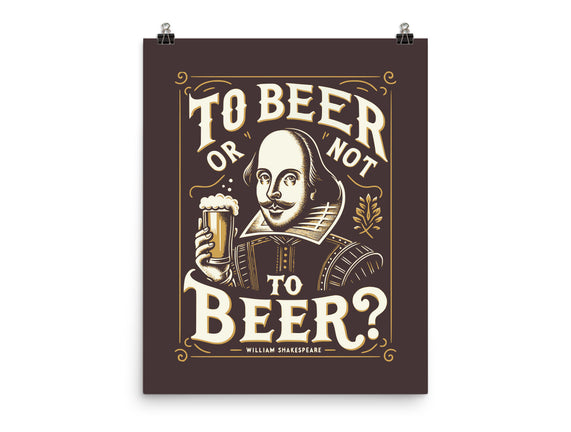 To Beer Or Not To Beer