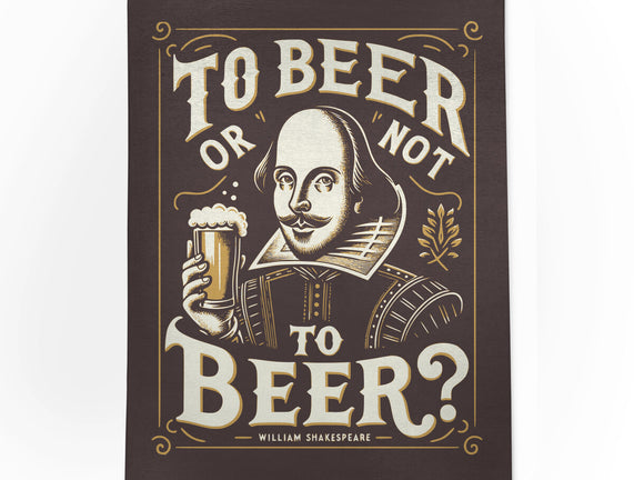 To Beer Or Not To Beer