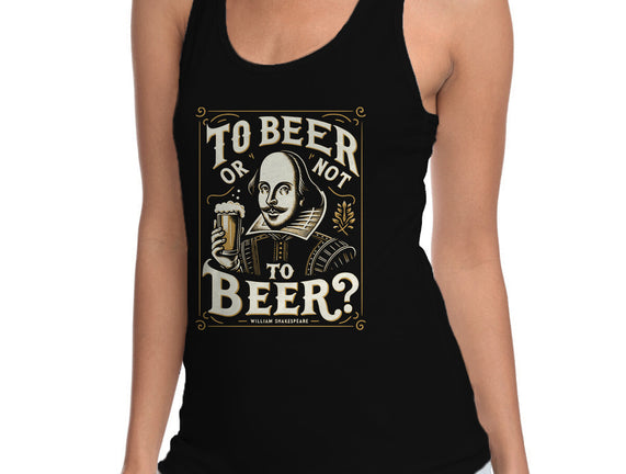 To Beer Or Not To Beer