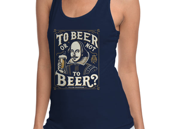 To Beer Or Not To Beer