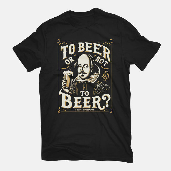 To Beer Or Not To Beer-Womens-Fitted-Tee-BridgeWalker