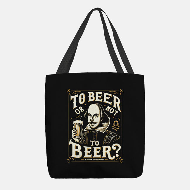 To Beer Or Not To Beer-None-Basic Tote-Bag-BridgeWalker