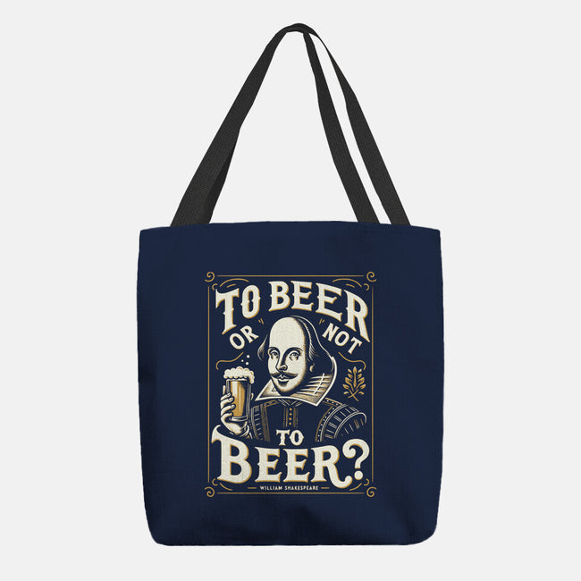 To Beer Or Not To Beer-None-Basic Tote-Bag-BridgeWalker