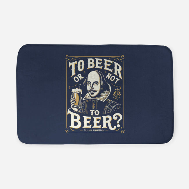 To Beer Or Not To Beer-None-Memory Foam-Bath Mat-BridgeWalker