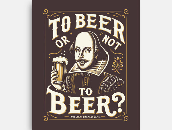 To Beer Or Not To Beer