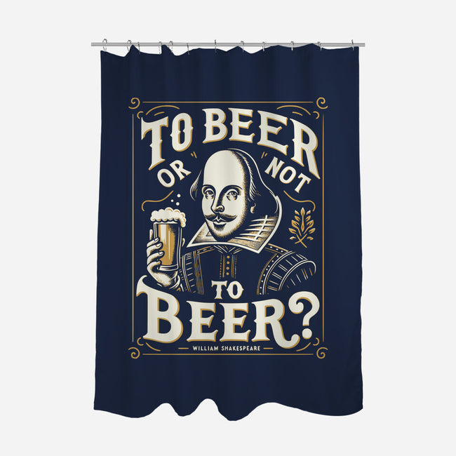 To Beer Or Not To Beer-None-Polyester-Shower Curtain-BridgeWalker