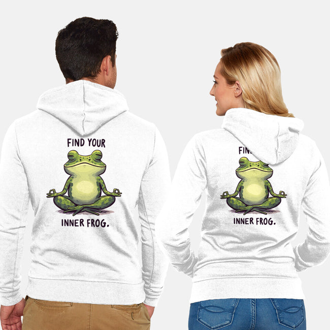 Find Your Inner Frog-Unisex-Zip-Up-Sweatshirt-Evgmerk