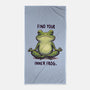 Find Your Inner Frog-None-Beach-Towel-Evgmerk