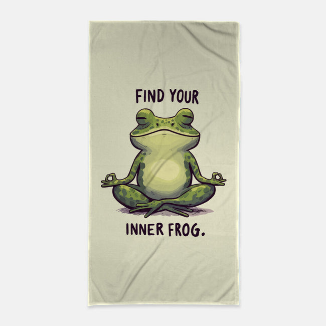 Find Your Inner Frog-None-Beach-Towel-Evgmerk