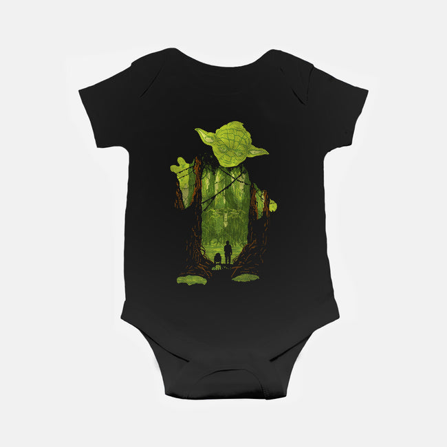 The Jedi Master-Baby-Basic-Onesie-dalethesk8er