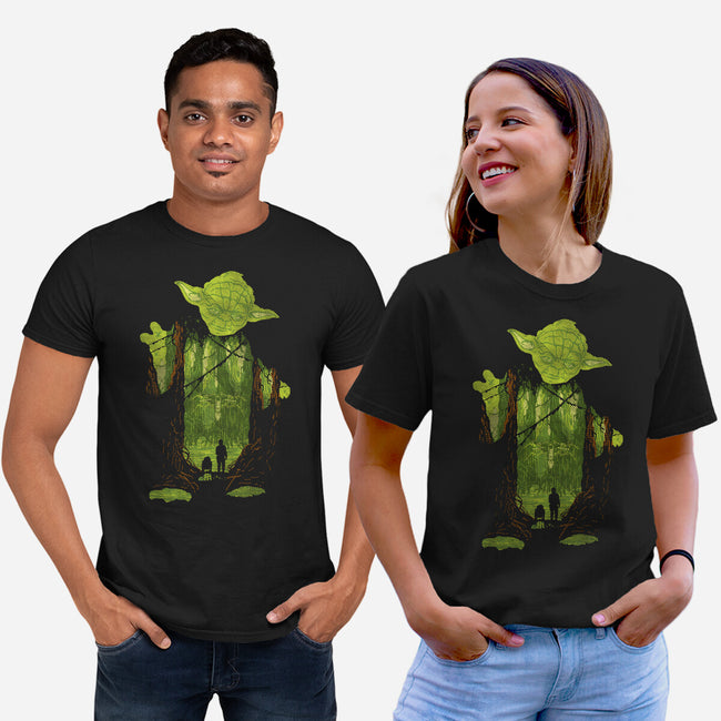 The Jedi Master-Unisex-Basic-Tee-dalethesk8er