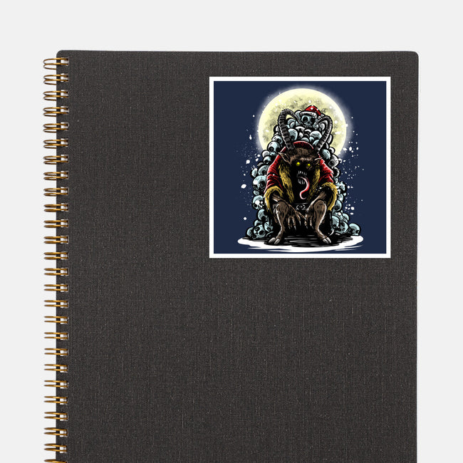 The Throne Of Krampus-None-Glossy-Sticker-zascanauta