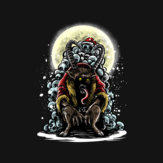 The Throne Of Krampus-None-Fleece-Blanket-zascanauta