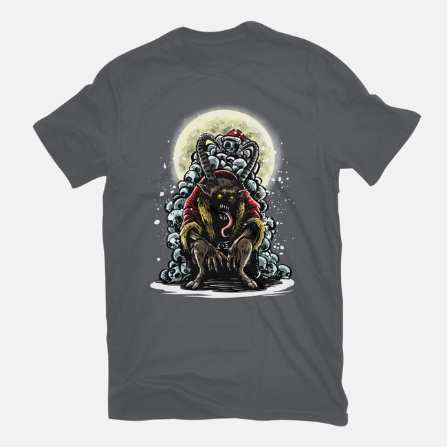 The Throne Of Krampus-Mens-Basic-Tee-zascanauta