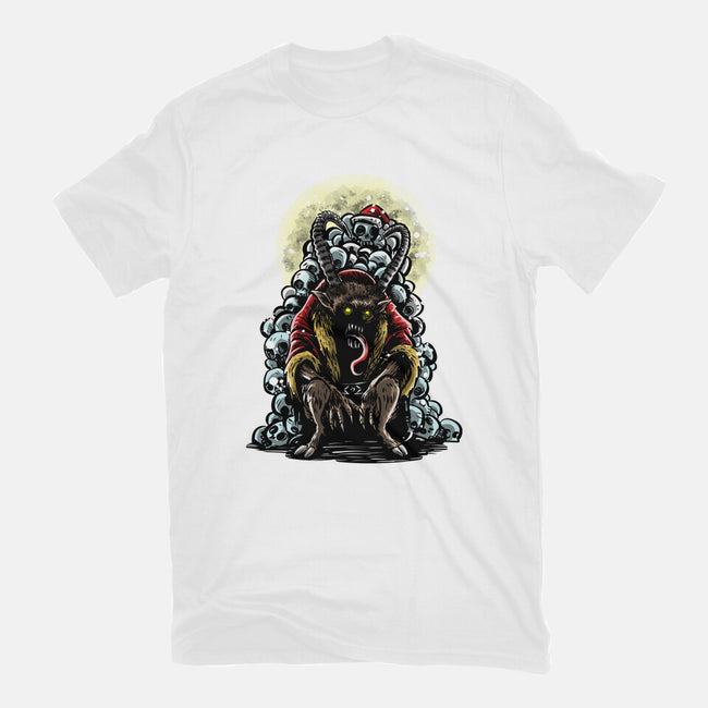 The Throne Of Krampus-Womens-Basic-Tee-zascanauta