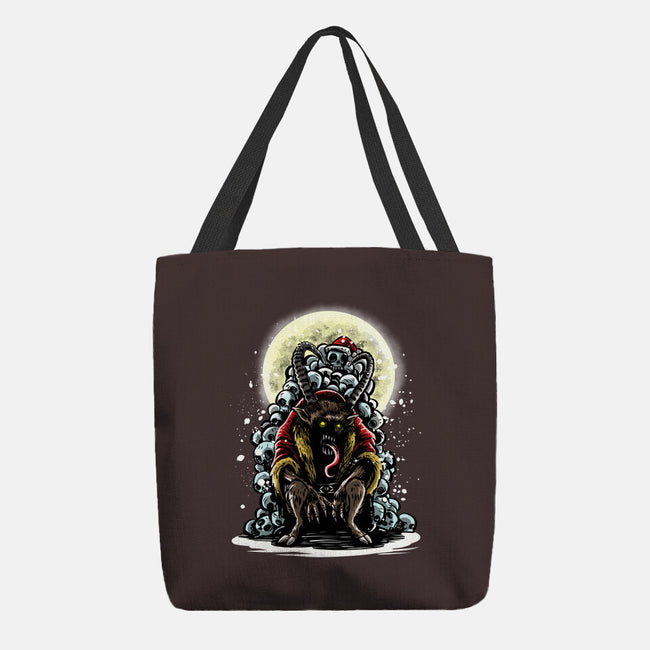 The Throne Of Krampus-None-Basic Tote-Bag-zascanauta