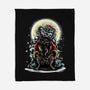 The Throne Of Krampus-None-Fleece-Blanket-zascanauta