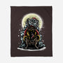 The Throne Of Krampus-None-Fleece-Blanket-zascanauta