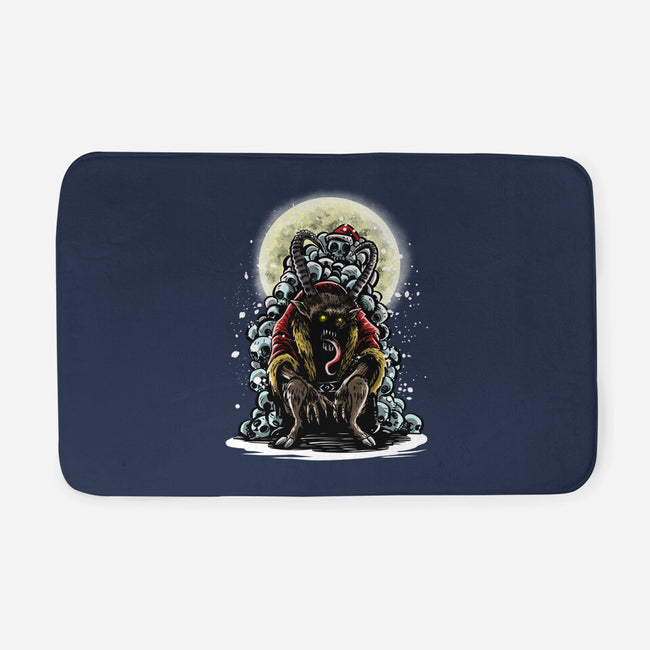 The Throne Of Krampus-None-Memory Foam-Bath Mat-zascanauta