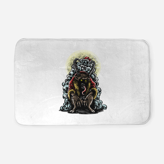 The Throne Of Krampus-None-Memory Foam-Bath Mat-zascanauta