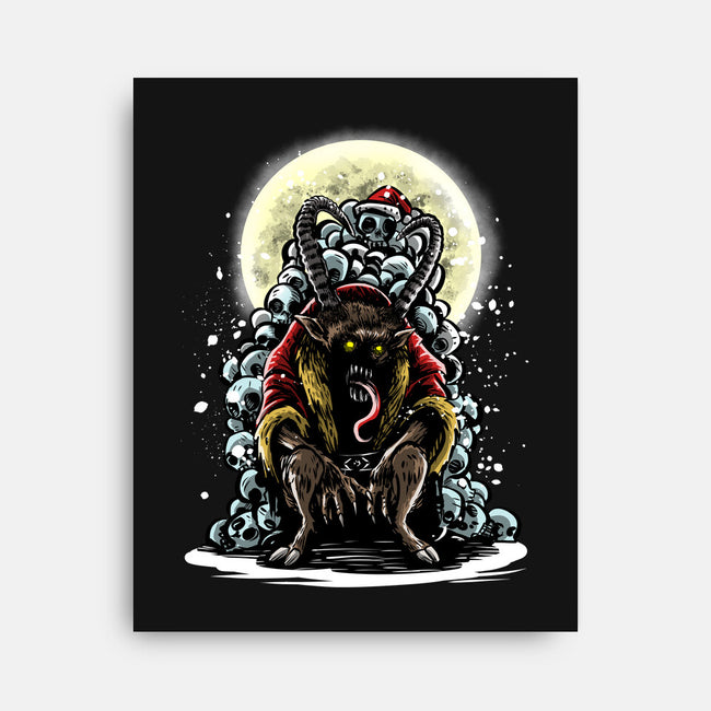 The Throne Of Krampus-None-Stretched-Canvas-zascanauta