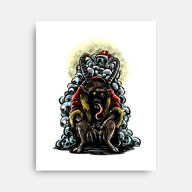 The Throne Of Krampus-None-Stretched-Canvas-zascanauta