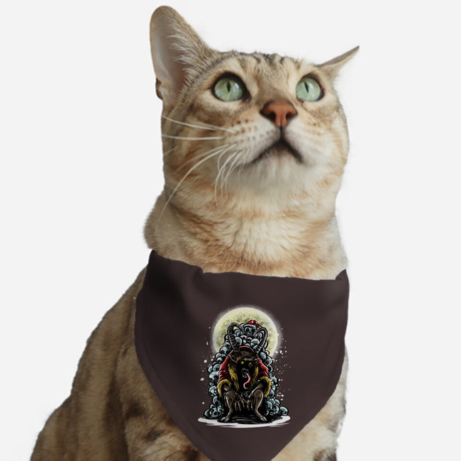 The Throne Of Krampus-Cat-Adjustable-Pet Collar-zascanauta