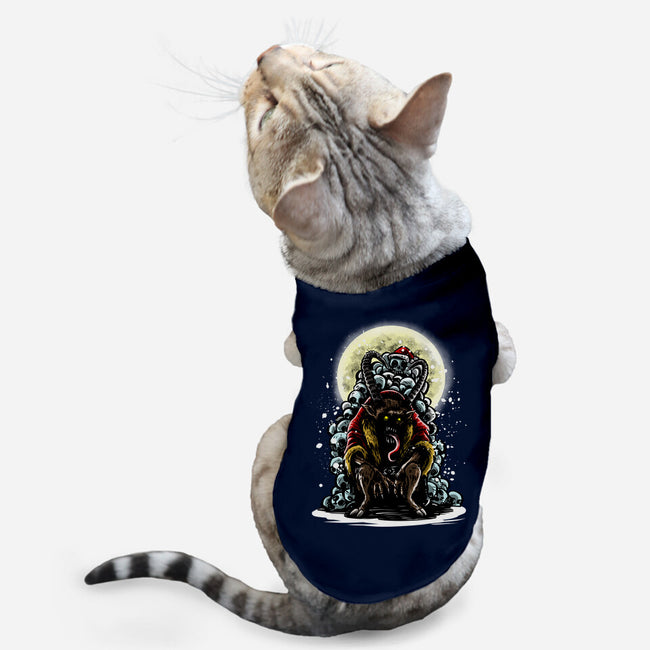 The Throne Of Krampus-Cat-Basic-Pet Tank-zascanauta