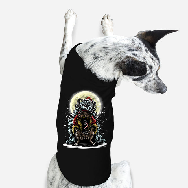 The Throne Of Krampus-Dog-Basic-Pet Tank-zascanauta