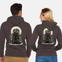 The Throne Of Krampus-Unisex-Zip-Up-Sweatshirt-zascanauta