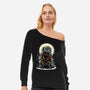 The Throne Of Krampus-Womens-Off Shoulder-Sweatshirt-zascanauta