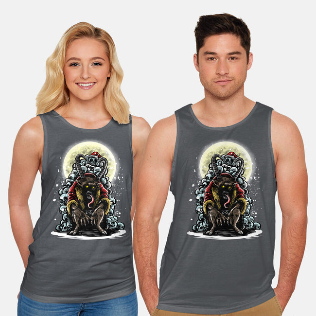 The Throne Of Krampus-Unisex-Basic-Tank-zascanauta