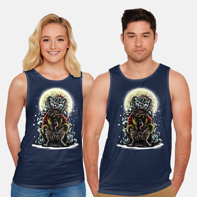 The Throne Of Krampus-Unisex-Basic-Tank-zascanauta