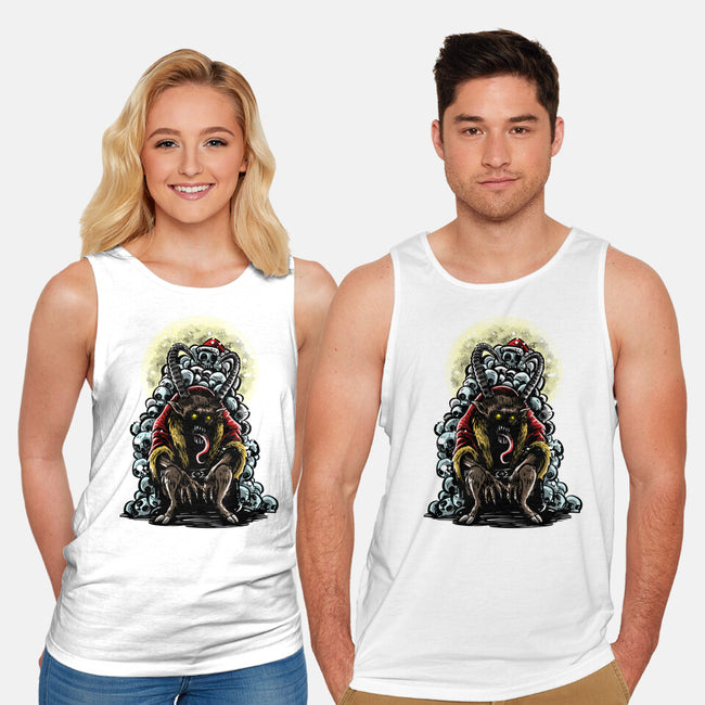 The Throne Of Krampus-Unisex-Basic-Tank-zascanauta