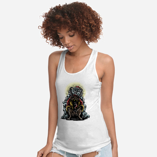 The Throne Of Krampus-Womens-Racerback-Tank-zascanauta