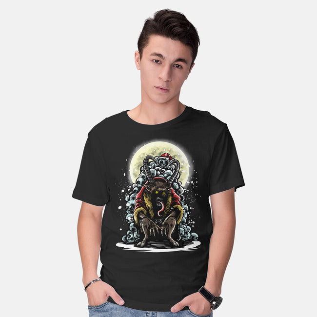 The Throne Of Krampus-Mens-Basic-Tee-zascanauta