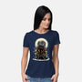 The Throne Of Krampus-Womens-Basic-Tee-zascanauta