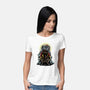 The Throne Of Krampus-Womens-Basic-Tee-zascanauta