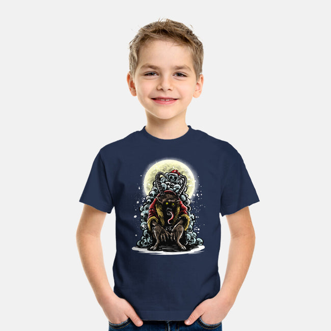 The Throne Of Krampus-Youth-Basic-Tee-zascanauta