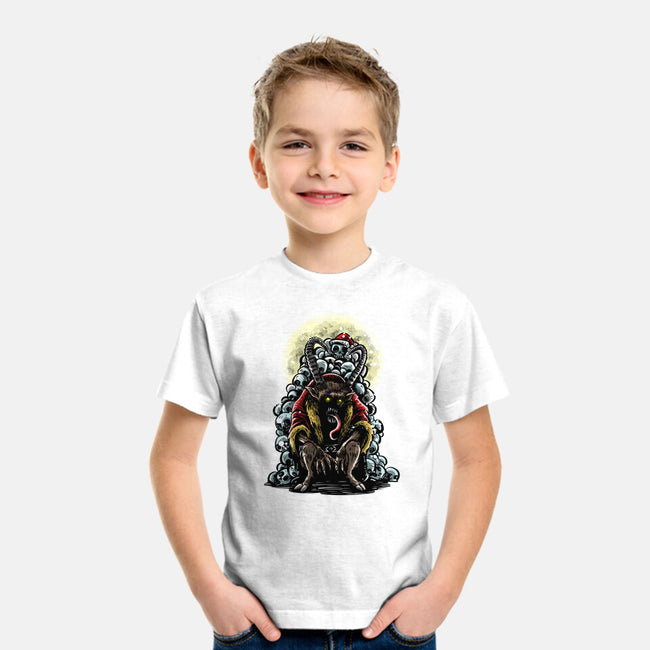 The Throne Of Krampus-Youth-Basic-Tee-zascanauta