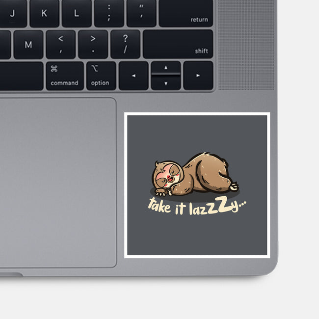 Take It Lazzzy-None-Glossy-Sticker-Freecheese