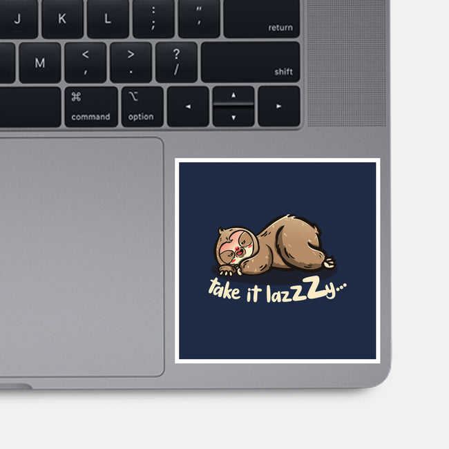 Take It Lazzzy-None-Glossy-Sticker-Freecheese