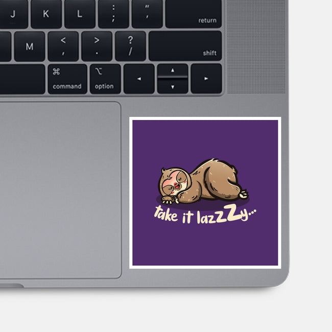 Take It Lazzzy-None-Glossy-Sticker-Freecheese