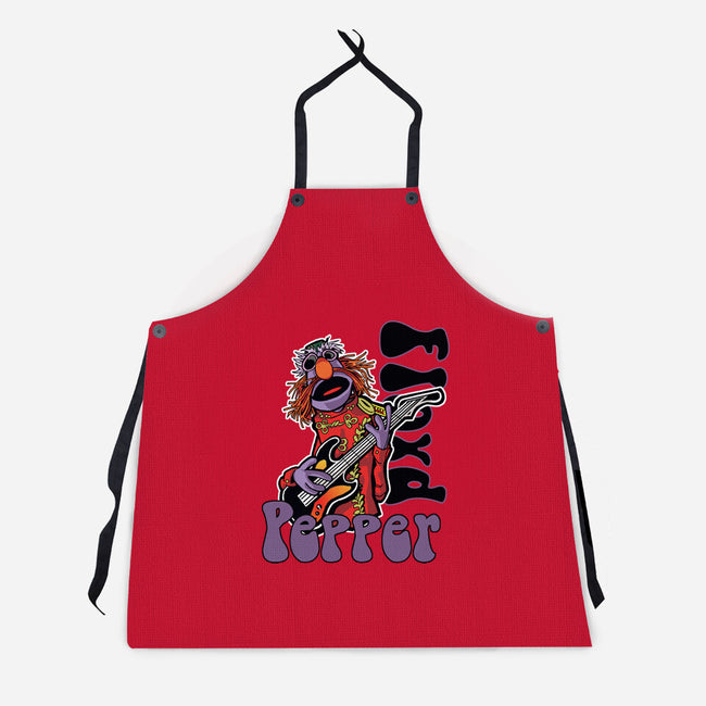 Floyd Pepper-Unisex-Kitchen-Apron-Action Nate