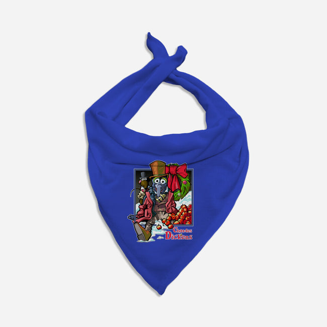 Charles Dickens-Dog-Bandana-Pet Collar-Action Nate