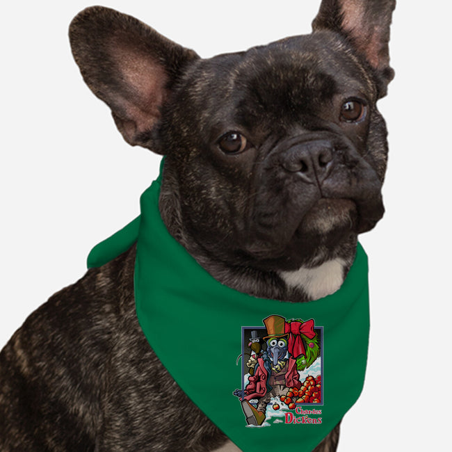 Charles Dickens-Dog-Bandana-Pet Collar-Action Nate