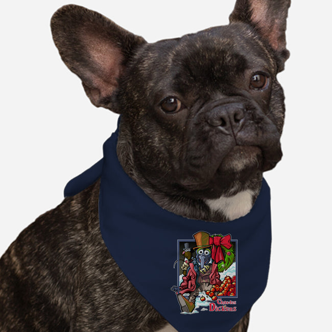 Charles Dickens-Dog-Bandana-Pet Collar-Action Nate