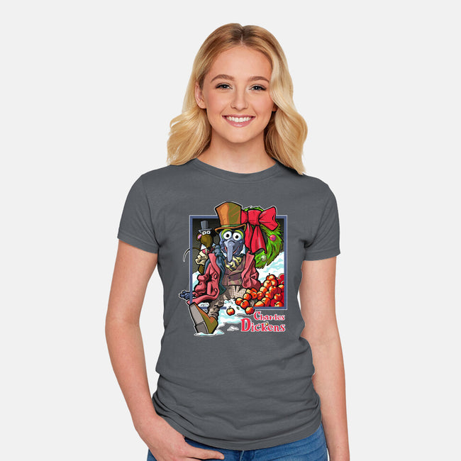 Charles Dickens-Womens-Fitted-Tee-Action Nate