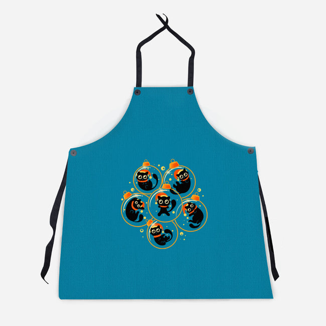 Christmas Kittens-Unisex-Kitchen-Apron-erion_designs