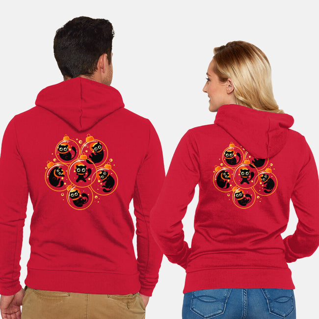 Christmas Kittens-Unisex-Zip-Up-Sweatshirt-erion_designs